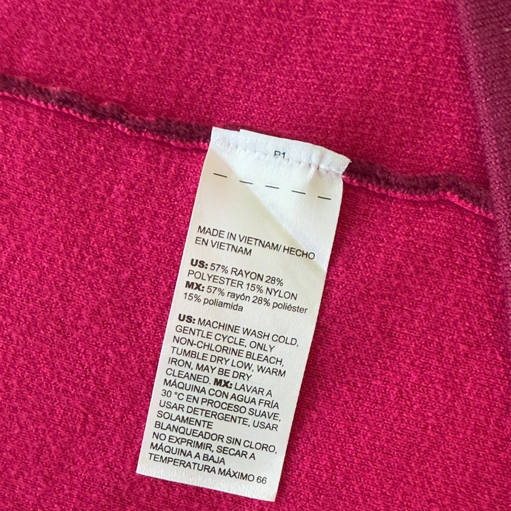 Chicos  Double-Breasted Burgundy Blazer size S - Picture 4 of 8